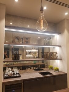 custom size antique mirror for kitchen
