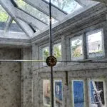 antique mirror wall