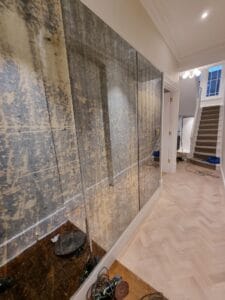 blue antique mirrors