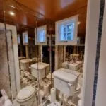 antique mirror wall