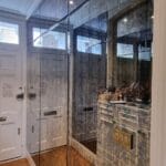 Bespoke decorative mirror wall installation in South West London