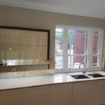 antique mirror for kitchen splashback